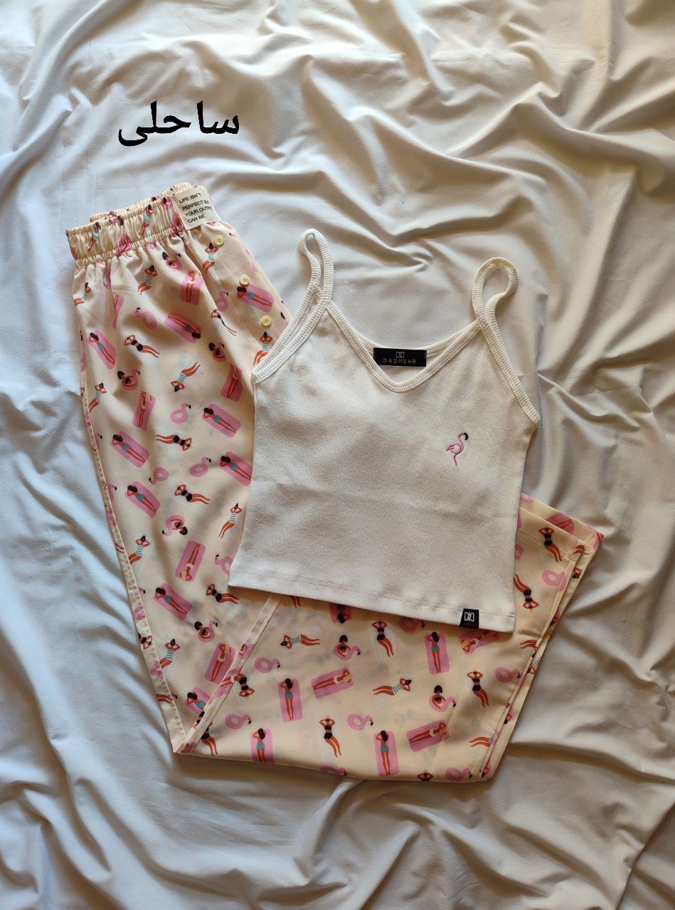 ست کراپ  شلوار  